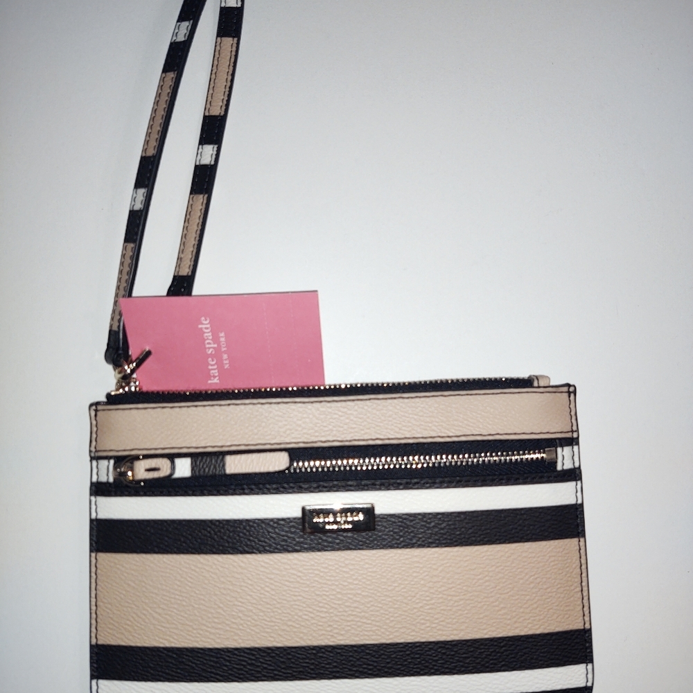 🎁 Kate Spade Shore Street Ottoman Stripe Multi Wrist - Kate Spade Wristlet